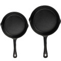 CAST IRON SKILLET SET 8"10"12"